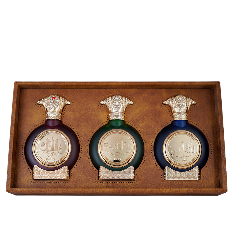 مجموعة الخليج الجلدية (3 قطع)